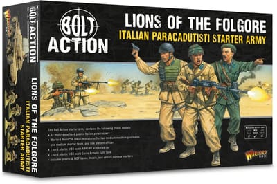 Lions of the Folgore - Italian paracadutisti starter army (bolt action nieuw)