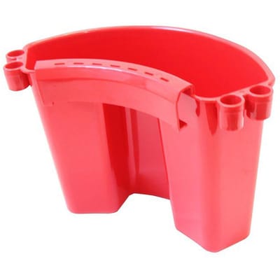 Seau de lavage de voiture polyvalent, seau de lavage de voiture, organisateur de brosse, outils de nettoyage de voiture rouge