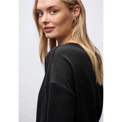 Gestructureerd gemengd shirt