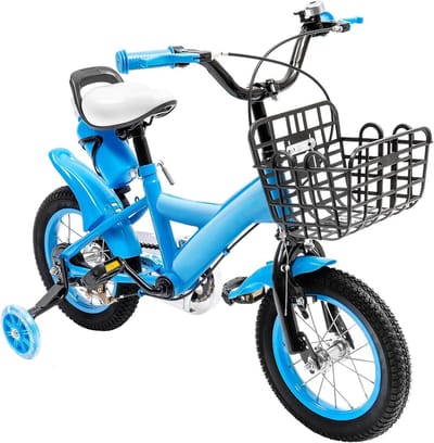 Kinderfiets - Jongensfiets Meisjesfiets - Buiten Spelen - Verstelbaar Zadel - 12 inch - Blauw