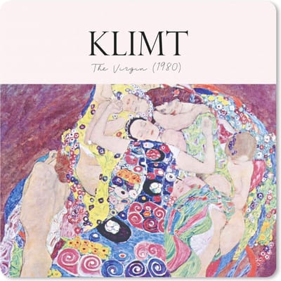 Muismat 20x20 cm - Mousepad The virgin (1980) - Gustav Klimt - Oude meesters - Muismatten