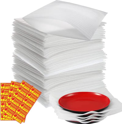100x Schuimfolie 30x30 cm Verpakkingsmateriaal voor Verhuisdozen