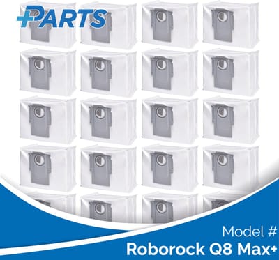 Roborock Q8 Max+ Stofzakken (20 Stuks, Plus.Parts® alternatief voor 8.02.0132)