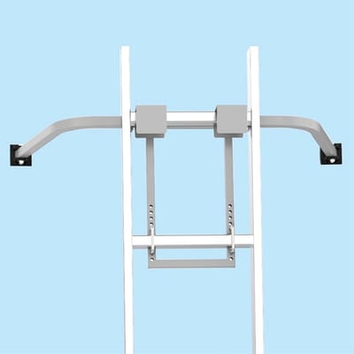 Dailygoods- Trapstabilisator Verstelbaar Design - Stalen Materiaal - Veilige Handgreep - Duurzaam - Betrouwbare Ondersteuning - Geschikt voor Daken en Plafonds - Laddersteun