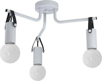 EGLO Apricale Plafondlamp - 3 lichts - Ø46 cm - E27 - Grijs - Zwart