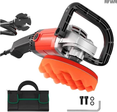 RFWR® Polijstmachine 1200 W met Toebehoren en Tas - 6 Snelheidsniveaus voor Perfecte Polijsten en Schuren