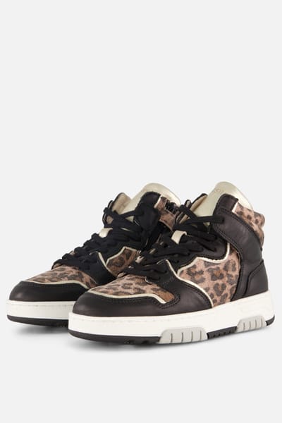 Giga Leopard Sneakers zwart Leer - Dames - Maat 32