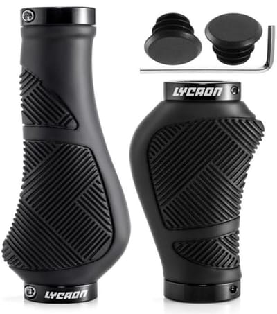 Antislip fietsstuurgrepen met aluminium slot - Geschikt voor scooter, cruiser, fiets en rolstoel