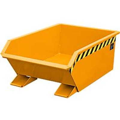 Kiepbak Bauer Mini type MGU 270, hoogte kiepzijde 350 mm, 270l inhoud, oranje
