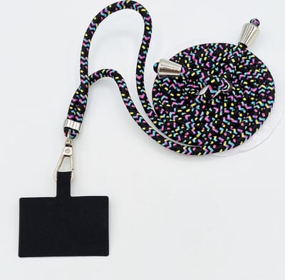 Universele verstelbare telefoonkoord -  multi-colours - 150 cm