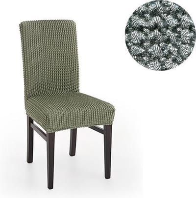 Belmarti® Stoelhoes Milos Donkergrijs - Stoelhoezen voor eetkamerstoelen met hoge rugleuning - Extreme Stretch stoelhoezen - Antistatisch: geen geknetter - Ademend Katoen: geen zweten