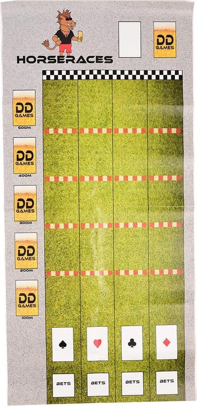 DDgames Paardenrace Drankspel - Compleet kaartspel met kaarten en munten