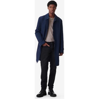 IRO Paris Milot Single Breasted Coat In Navy Maat: S | Single-Breasted Mantels Outlet | Heren | Blauw