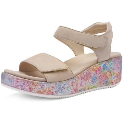 Sandalen met sleehak Ara -