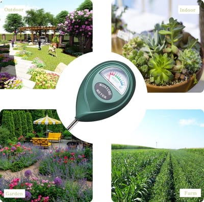 Vochtigheidsmeter, bodemvochtigheidsmeter, hygrometer voor de tuin en de landbouw, bodemtester, geen batterijen nodig