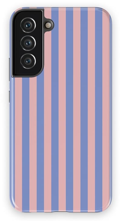 DripCase Gestreept Hoesje Samsung Galaxy S22 Plus | Backcover met Mag | Stripes Motief | Trendy Case Samsung Galaxy S22 Plus met Strepen Milkshake