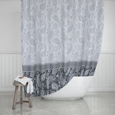 Casabueno - Douchegordijn 110x200 cm - Badkamer Gordijn - Waterdicht Douchegordijnen Anti Schimmel -Wasbaar - Duurzaam- Polyester
