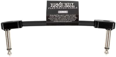 Ernie Ball 6438 Flex Patch Cables Patchkabel Zwart 7.5cm