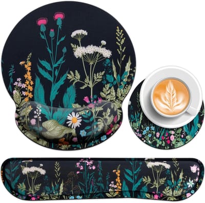 Dailygoods- Muismat XXL Ergonomisch - Polssteun met Gelkussen - Antislip - Toetsenbord Onderzetter - Pijnverlichting - 3-in-1 Set
