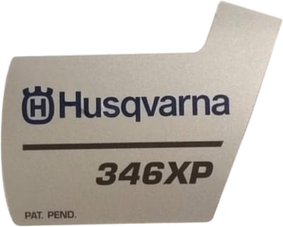 Husqvarna 346XP Serie - Starterkap Sticker - Origineel - Vinyl - Weerbestendig