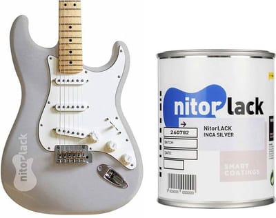 NitroLACK Nitrocellulose Lak - Inca Zilver voor Gitaar