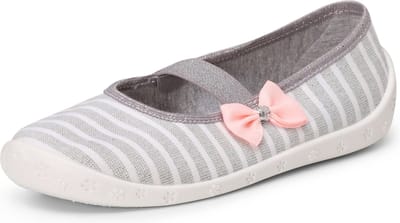 Ladeheid Kinder Pantoffels - Sloffen - Muizen - Unisex - 26 - Gemêleerde witte strik - LA-RW-Sylwia