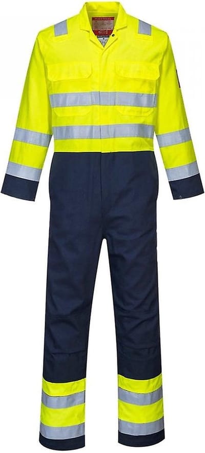 Havep overall marine/fluo geel 2415 - M2C7B - 54