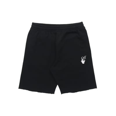 Off-White Marker Trainingsshorts Zwart/Fuchsia Heren Broeken OMCI006R21FLE0021032 XS black