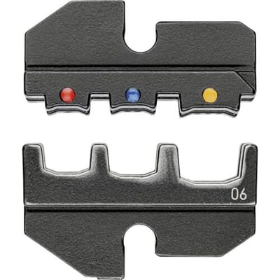 97 49 06 Krimpinzetstuk Geïsoleerde kabelschoenen, Geïsoleerde connectoren (male), Geïsoleerde stootverbinders 0.5 tot 6 mm² Geschikt voor merk Knipex