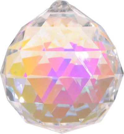 Regenboogkristal bol donker parelmoer AAA kwaliteit - 4 cm (1 stuks)
