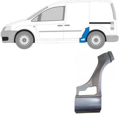 Reparatiepaneel achterspatbord voor Volkswagen Caddy 2004-2020 / Links