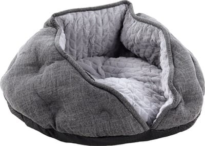 Flamingo Zupo - Slaapplaats Katten - Slaapplaats Zupo Rond Donkergrijs 49x49x25cm - 1st - 133447 - 1st