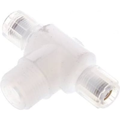 6X4Mm & G3/8'' PFA T-Vormige T-Stuk Snij Fitting Met Buitendraad 10 Bar