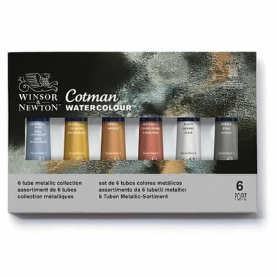 Winsor & Newton Cotman 6 Tubes Metallic Collection 6x8ml