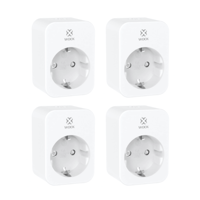WOOX R6118 4 PACK - Smart Plug - Energy Monitoring - Alexa & Google Assistant - No Hub Required