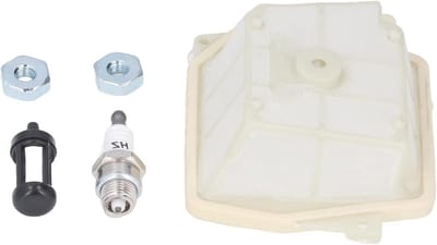 Luchtfilter Brandstoffilterspecifiek voor MS340 MS361 MS 341 361 Kettingzaag - Onderhoudsset met Bar Moer en Bougie - Vervangingsset 1135 120 1600.