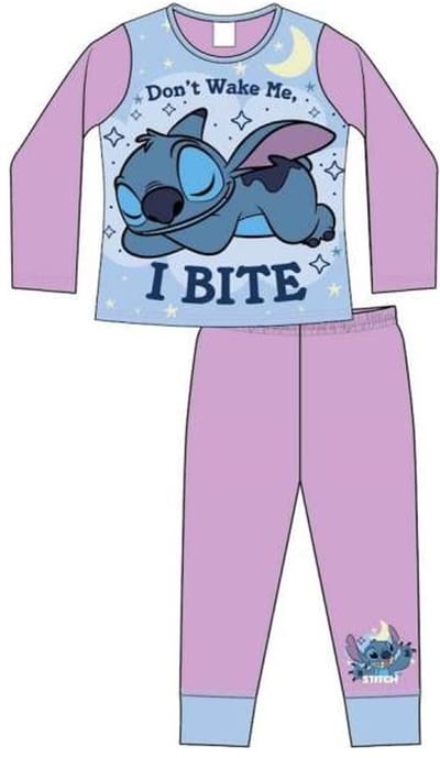 Lilo en Stitch - Pyjama - Maat 110/116 - "I Bite" - Stitch & Angel - Kinderpyjama