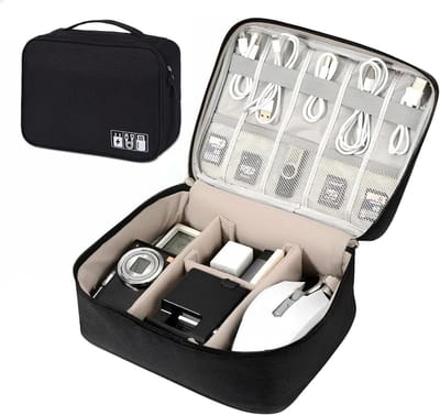 Multifunctionele Kabel Organizer voor Reizen, Waterdichte Tas voor Opladers, Mobiele Apparaten en Accessoires, Grote Capaciteit en Ideaal voor Hard Drives en Power Banks