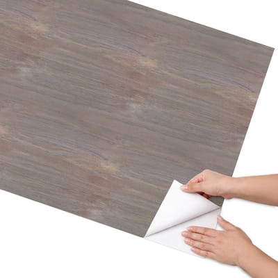 Coloray Meubel Wrap Folie - Grijs Meubelfolie - 75x150 cm - Plakfolie Meubels Houtstructuur - Decoratiefolie Zelfklevend - Modern Meubelfolie - Meubelfolie Zelfklevend - Badkamer decoratie - Texturen
