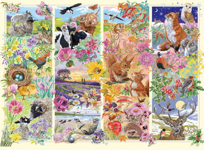 Gibsons - Through the Seasons (door Janice Daughters) - 1000 stukjes 68×49cm (b×h) - Legpuzzel voor volwassenen