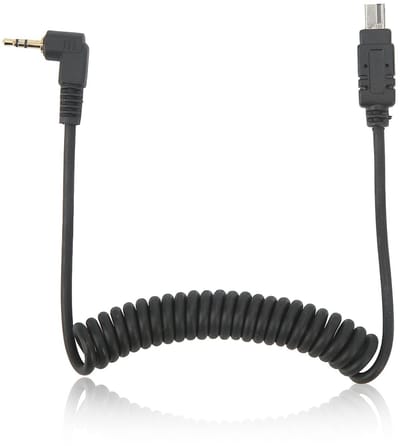 Dailygoods- Ontspankabel 2,5 Mm N3 - Camera-afstandsbediening - Vervangende Veerkabel - Geschikt voor D7200/D7000/D5100/D5000 - Lengte 24cm/100cm - Lichtgewicht 16g