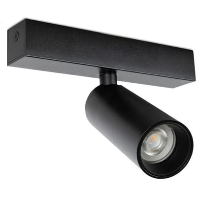 KS Verlichting opbouwspot - Vigo 1 plafondlamp - Zwart - GU10 - Aluminium
