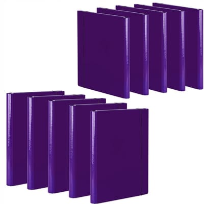 10x Map A4 met Elastiek - Documentenmap Fiolet