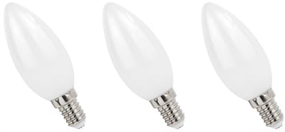 Spectrum LED Lamp E14 1W 230V - 110 Lumen - 4000K Neutraal wit - Natuurlijk licht - Energiezuinig - 3 stuks