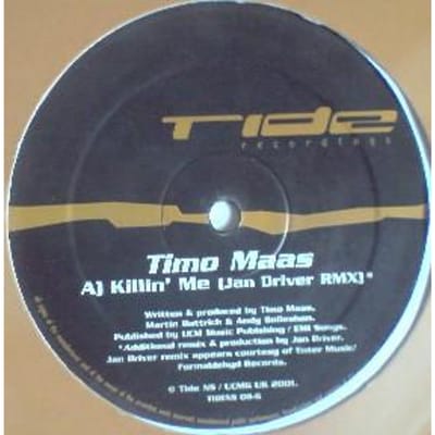12-inch Plaat TIMO MAAS - Killin' Me TIDENS086 Tide NS 2001 VK Dans & Electronica Gebruikt