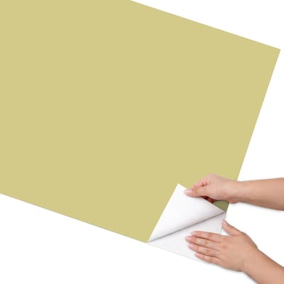 Coloray Meubel Wrap Folie - Geel Meubelfolie - 75x150 cm - Wrapfolie Keuken Lichte mosterd - Decoratiefolie - Minimalist Meubelfolie - Meubel Wrap Folie - Woonkamer decoratie - Achtergronden en patronen