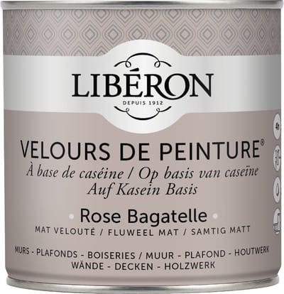 Liberon Velours De Peinture Muurverf - Mat - Rose Bagatelle - 0,5l