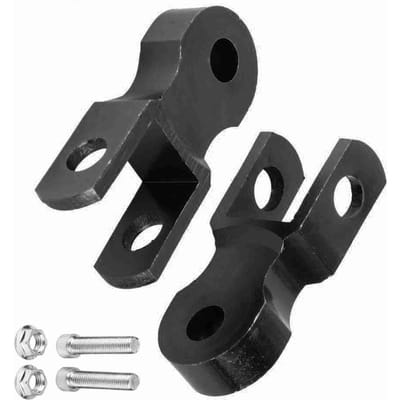 2 stuks Motorfiets Achterschokdemper Verhoger 5cm Verhogingsapparaat Pad voor Chassis Screw-on black