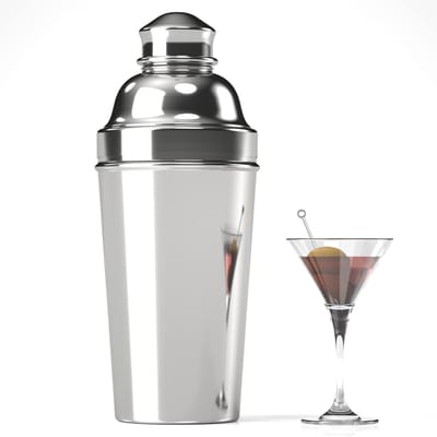 Unyqoos® Roestvrijstalen cocktailshaker met grote inhoud voor professionele bartenders
