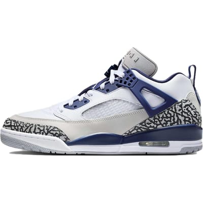 Air Jordan Spizike Low Wit Midnight Navy Heren Sneakers Neutraal-Grijs Antraciet FQ1759-140 45